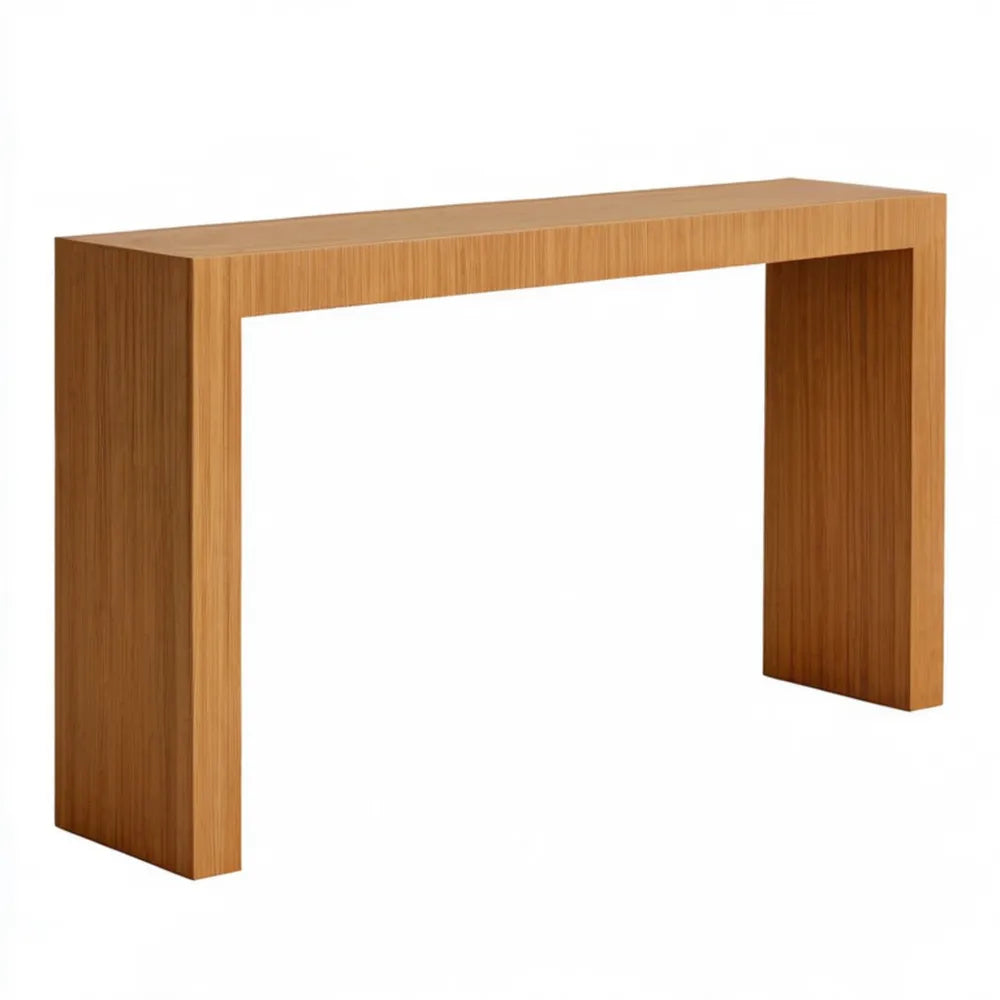 Konsola brązowa z laminowanej płyty MDF 120 x 35 x 76 cm